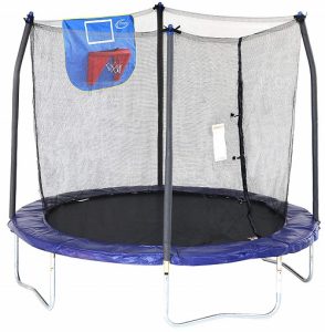 Skywalker 8-Foot Jump N’ Dunk Basketball Trampoline